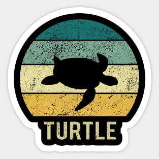 Turtle At Sunset A Gift For Turtles Lovers Sticker